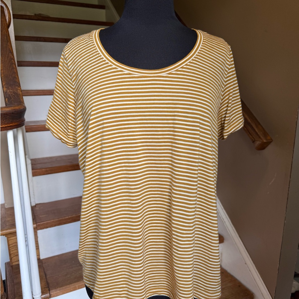 Wool& Wooland Ochre White striped Stella